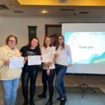 Cztery uczestniczki szkolenia z Polski, reprezentujące Life-Project