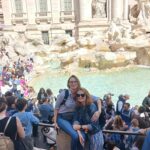Ela i Asia przy Fontannie di Trevi